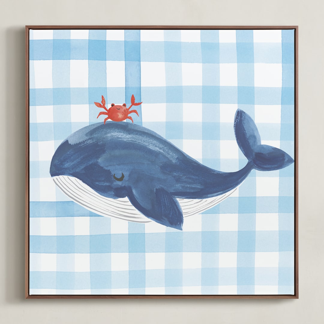 "Sea Friends 1" - Art Print in Sea by Teju Reval - Framed Canvas