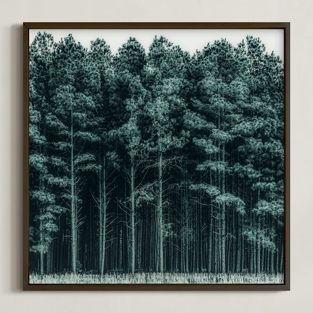 "through the trees" - Art Print in Pine by Keely Norton Owendoff - Framed