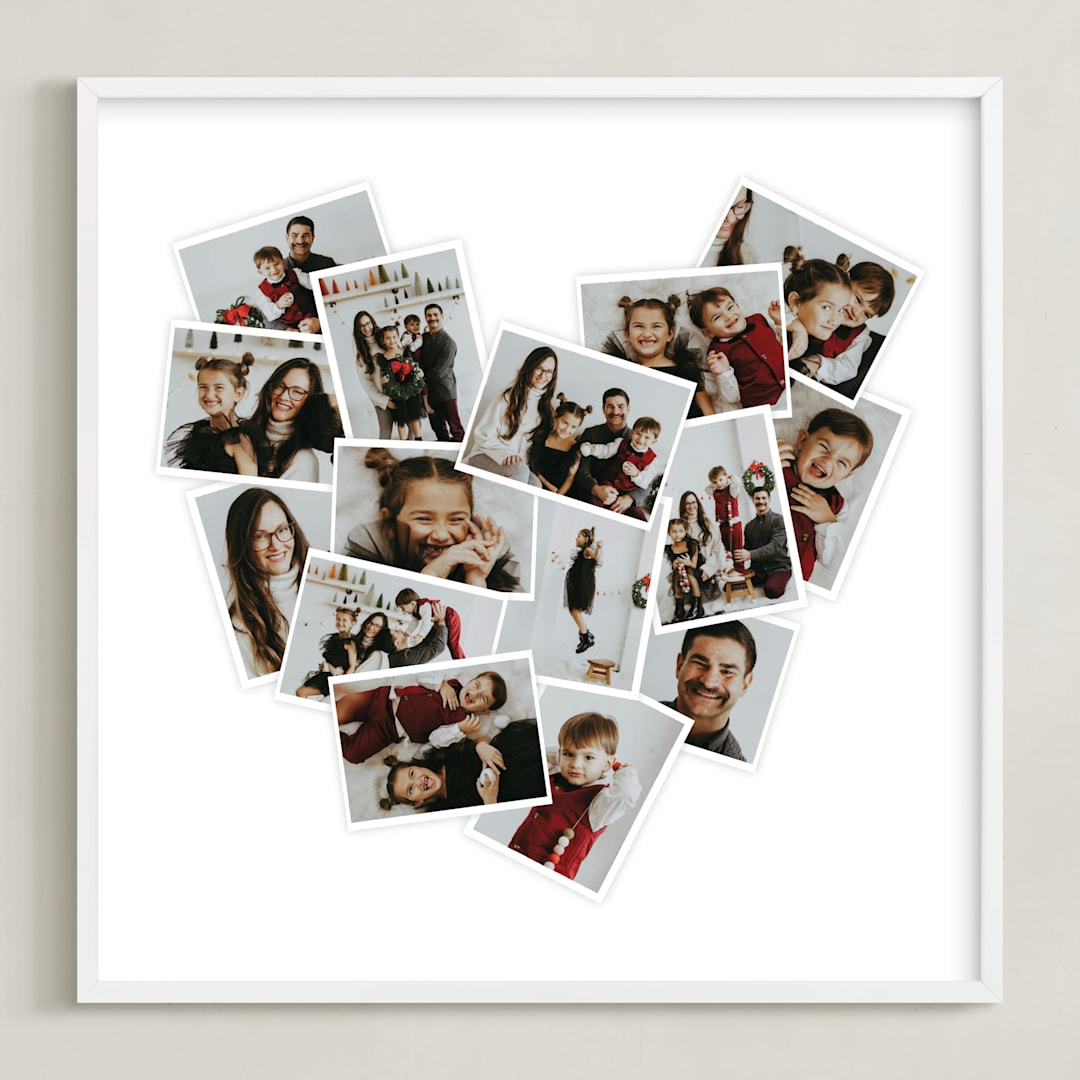 "Heart Snapshot Mini: Framed Photo" - Framed Photo in White by Minted - Framed