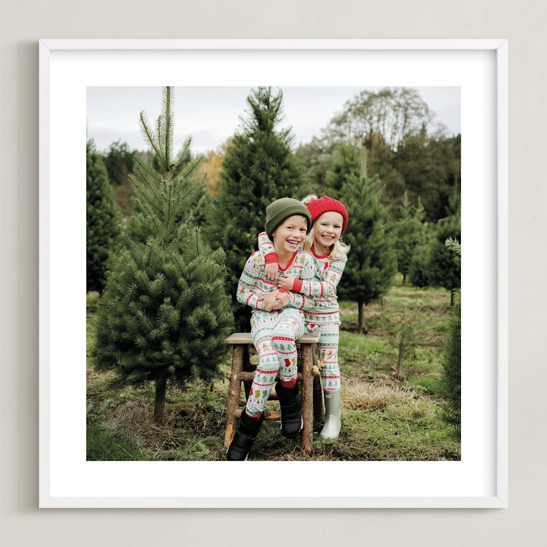 "The Big Picture: Holiday Framed Photo" - Framed Photo in White by Minted - Framed