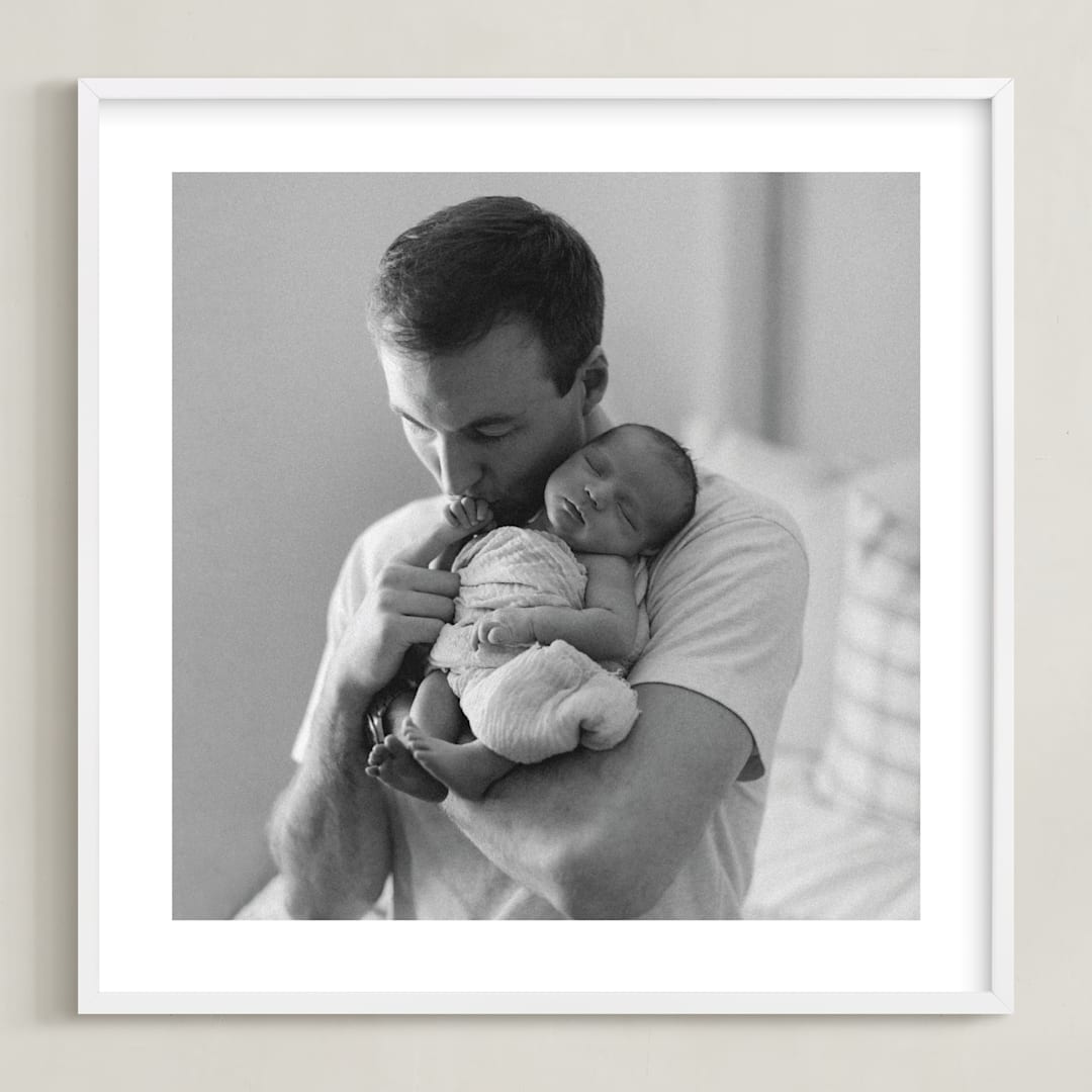 "The Big Picture: Father's Day Framed Photo" - Framed Photo in White by Minted - Framed