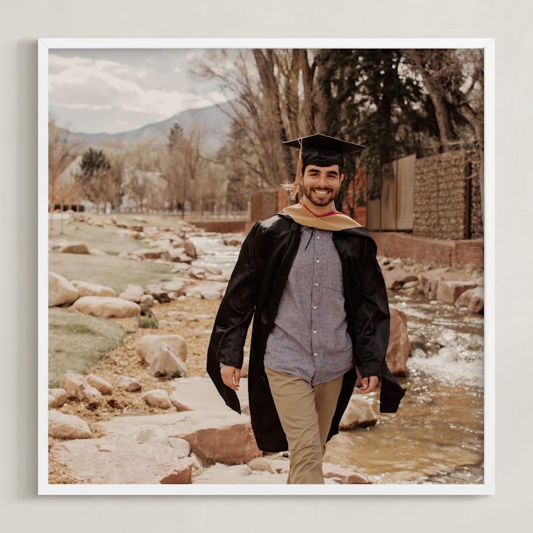 "The Big Picture: Graduation Framed Photo" - Framed Photo in White by Minted - Framed