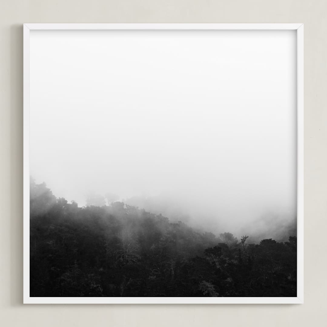 "Bewilder" - Art Print in Black and White by Jessica C Nugent - Framed