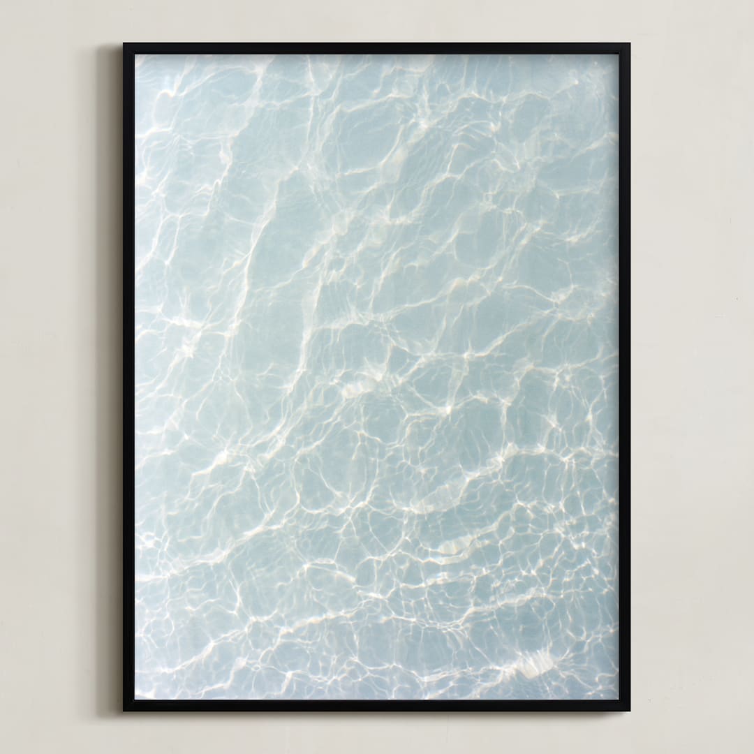 "Wave Patterns" - Art Print in Tide by Tommy Kwak - Framed