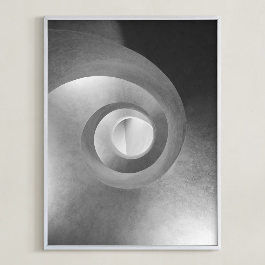 "Vertigo" - Art Print in monochrome by lulu and isabelle - Framed