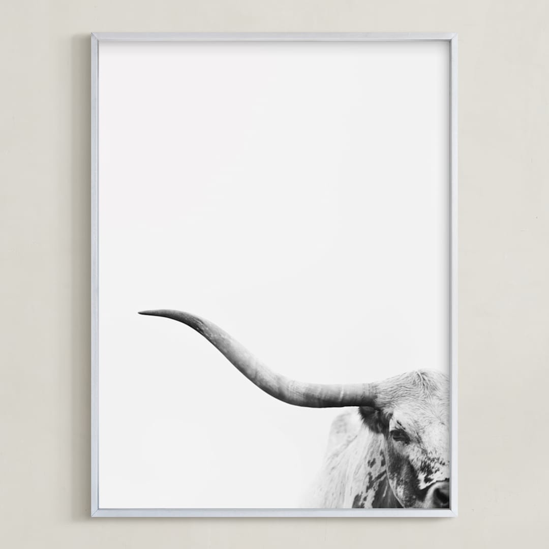 "Brandir" - Art Print in Charcoal by Amy Carroll - Framed