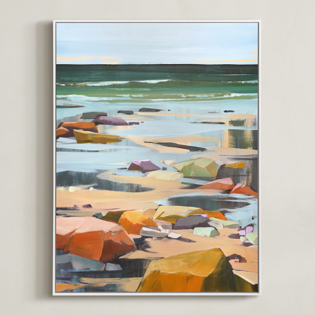 "Step Up / Step Out II" - Art Print in Multi by Jess Franks - Framed Canvas