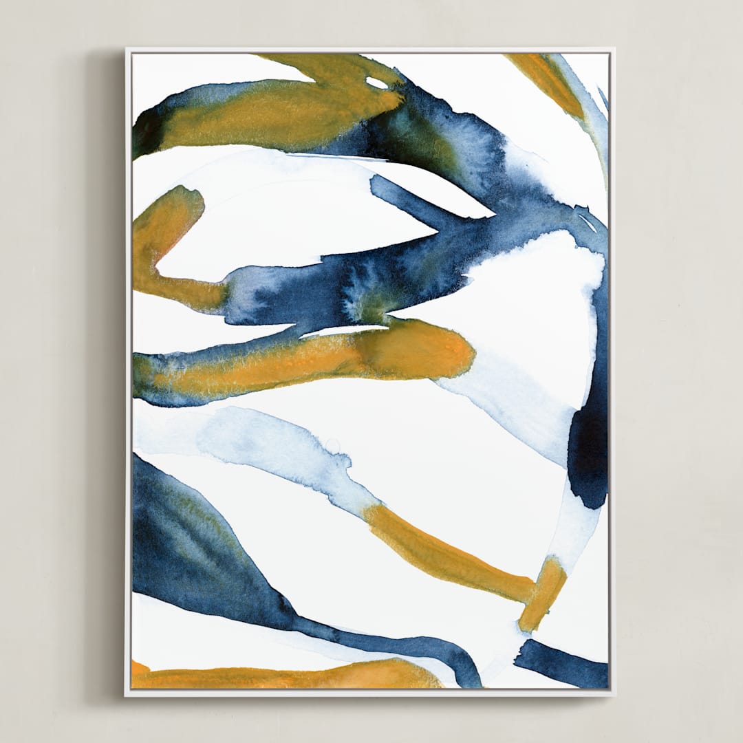 "Sun Dune River" - Art Print in River by Mary Gaspar - Framed Canvas