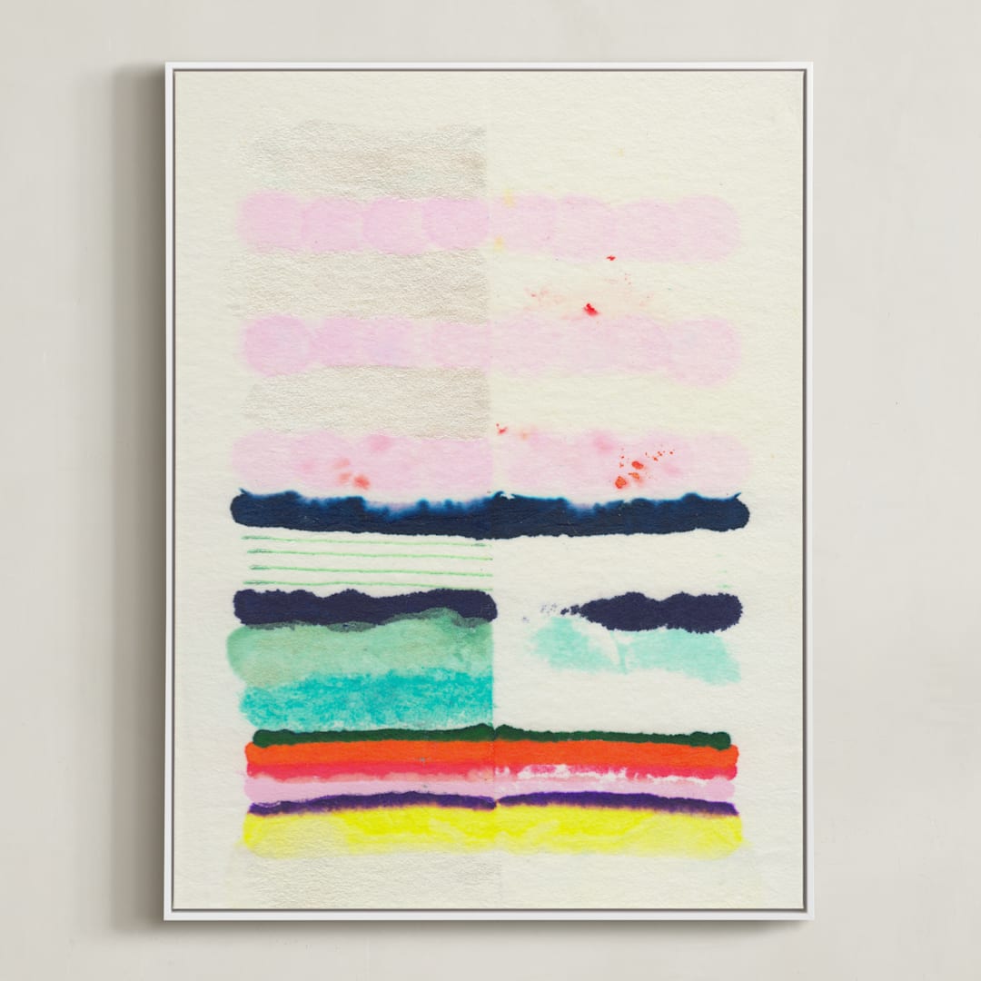 "Be The Dreamer" - Art Print in COTTON CANDY by HAPI ART - Framed Canvas