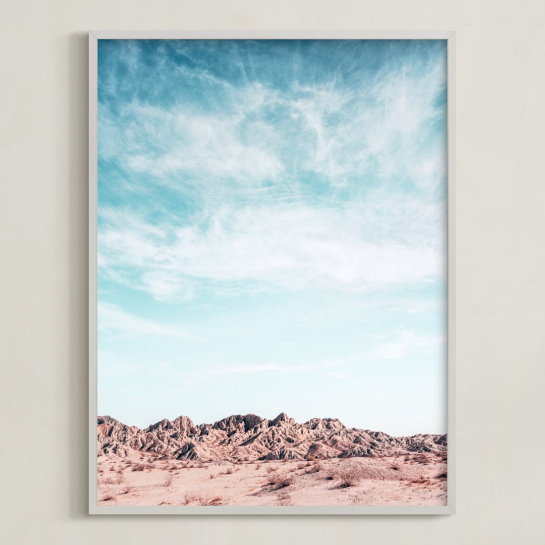 "Painted Canyon Sky 3" - Art Print in color by Kamala Nahas - Framed