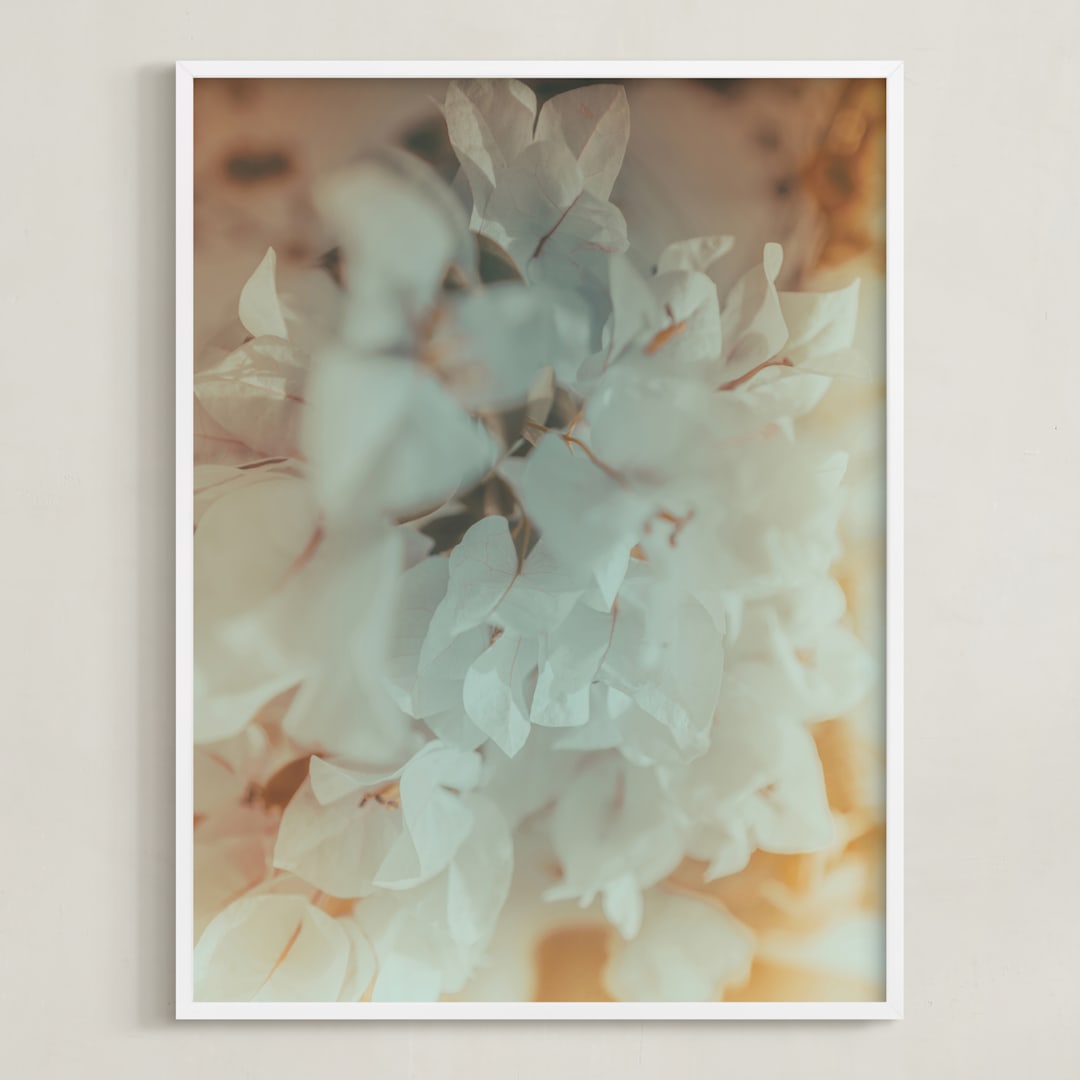 "Flower Pop 2" - Art Print in Golden by David Michuki - Framed