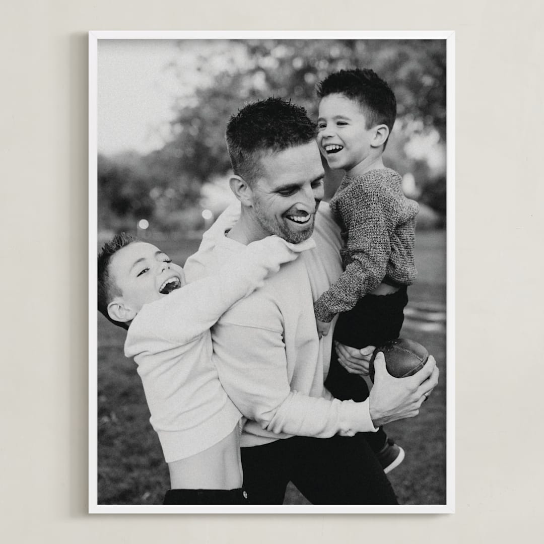 "The Big Picture: Father's Day Framed Photo" - Framed Photo in White by Minted - Framed