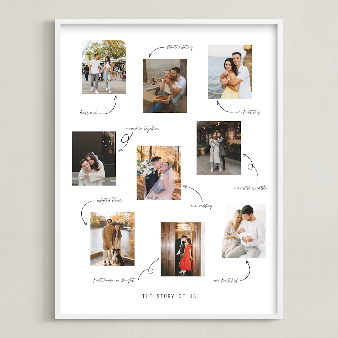 "The Story of Us" - Framed Photo in Snow by Ester Bernaldo de Quiros - Framed