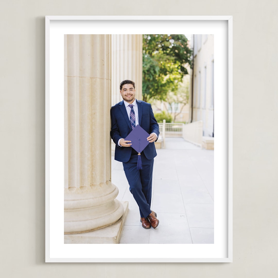 "The Big Picture: Graduation Framed Photo" - Framed Photo in White by Minted - Framed