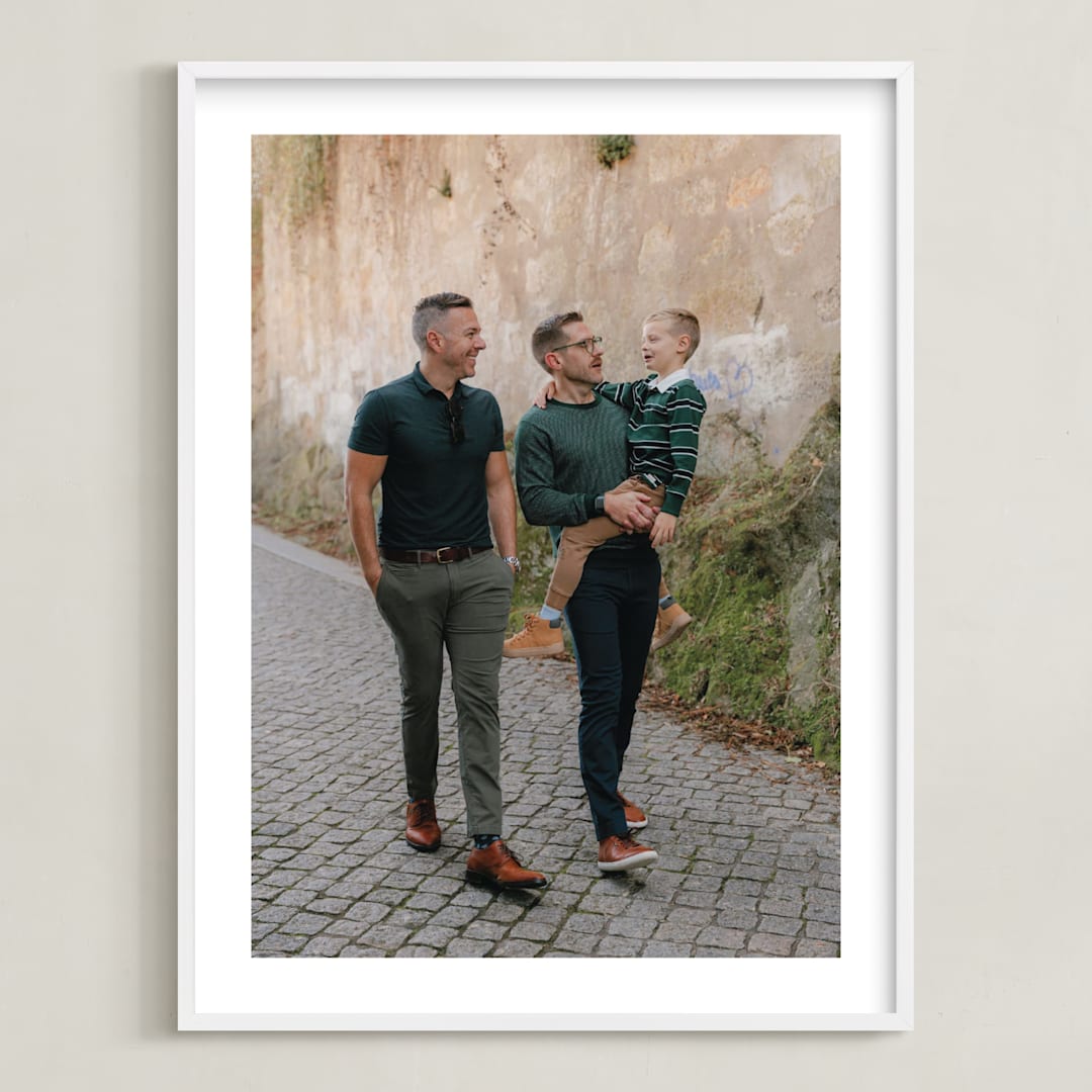 "The Big Picture: Father's Day Framed Photo" - Framed Photo in White by Minted - Framed