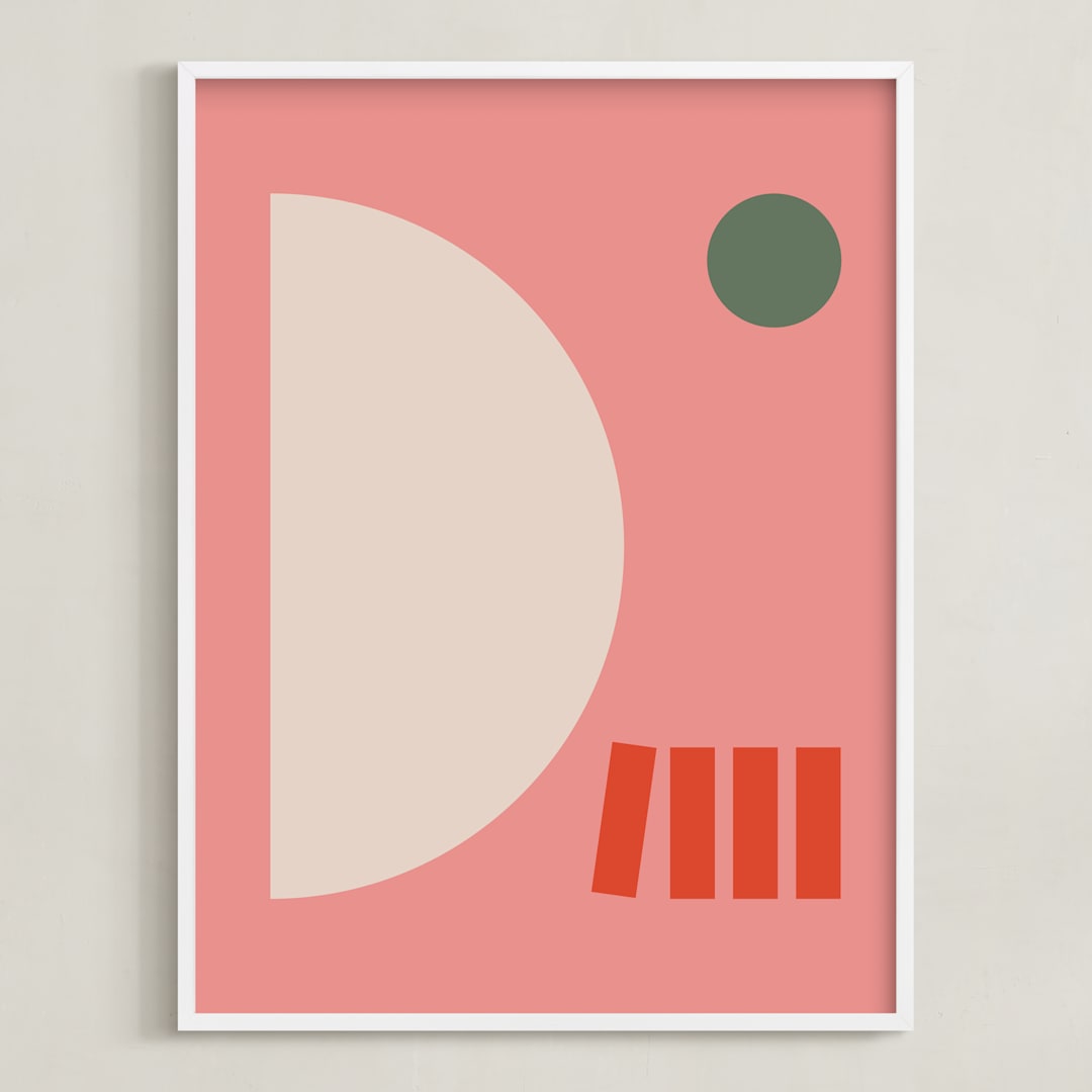 "Giulietta" - Art Print in Olive by Alex Roda - Framed