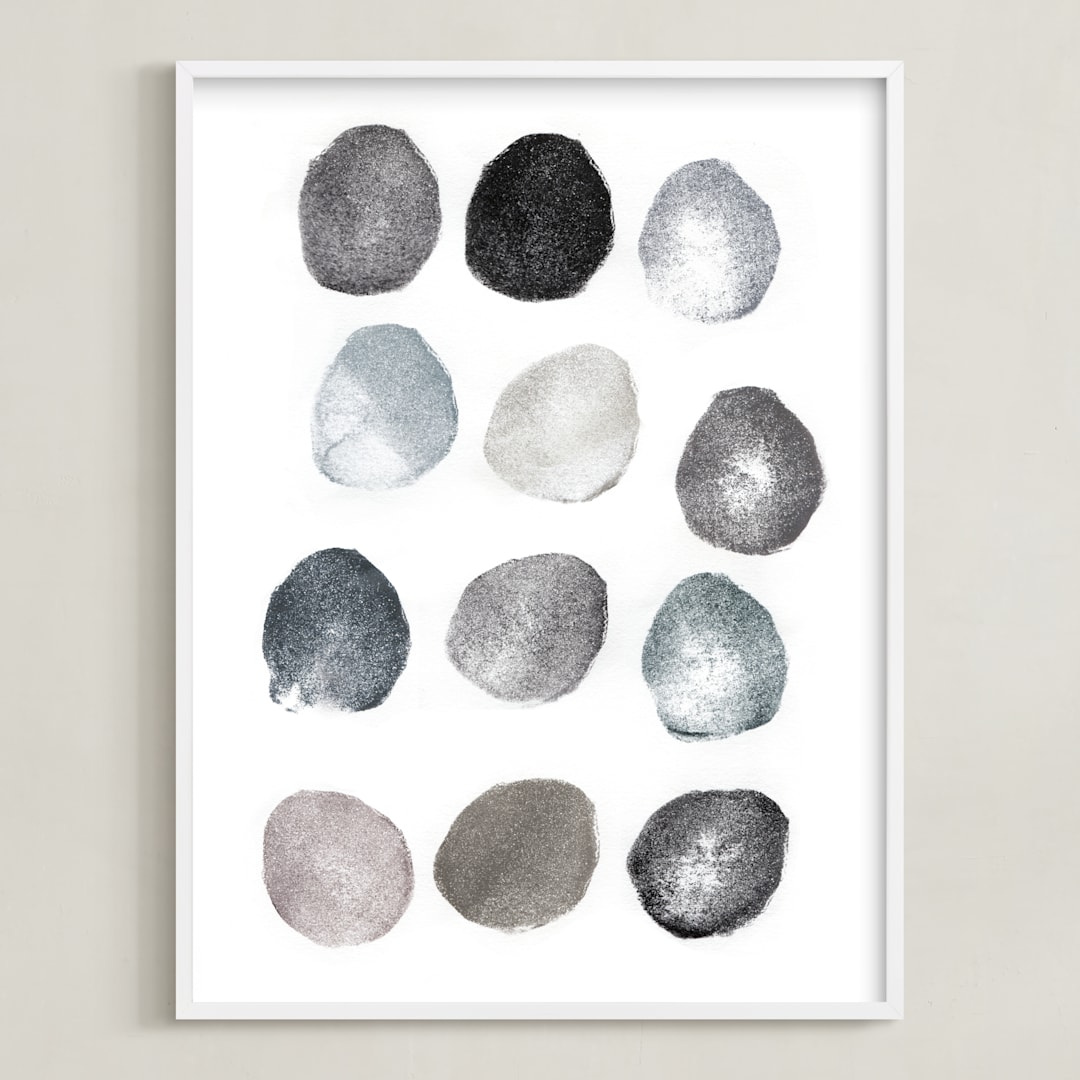 "Rinse and Repeat" - Art Print in Slate by Susie Allen - Framed