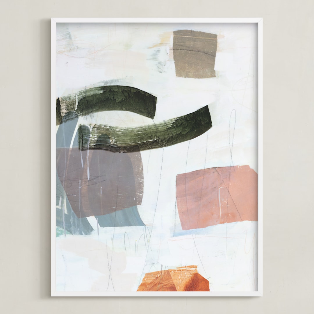 "Monuments 2" - Art Print in Desert Sunset by Jennifer Daily - Framed