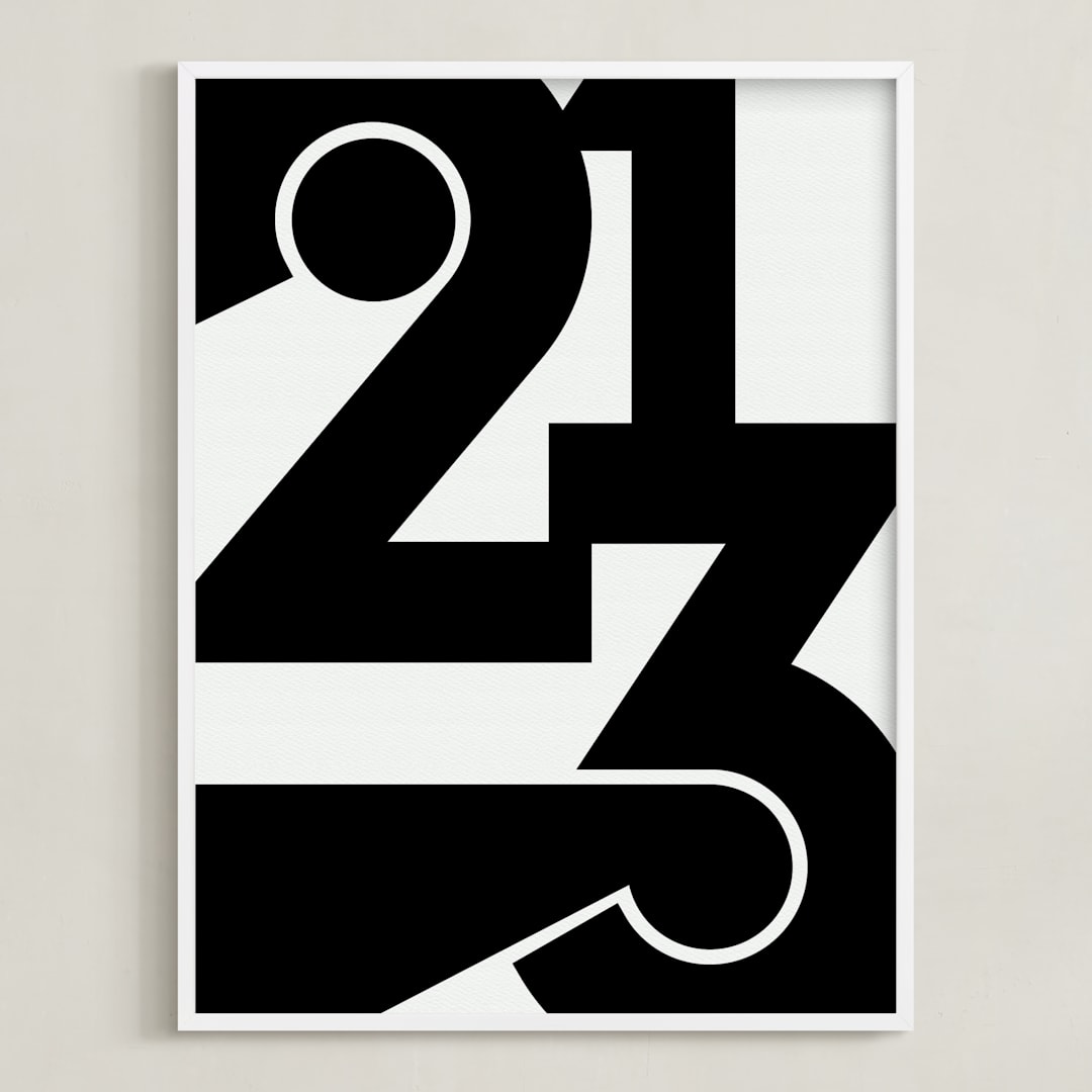 "LA  213" - Art Print in Black and White by Jennifer Morehead - Framed