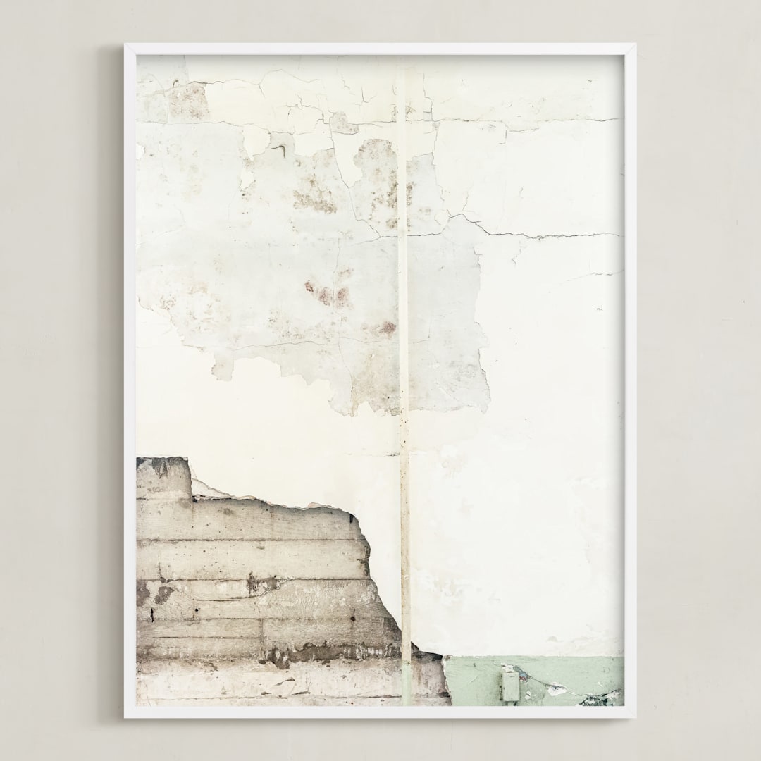 "baisse blanc" - Art Print in Color by Kamala Nahas - Framed