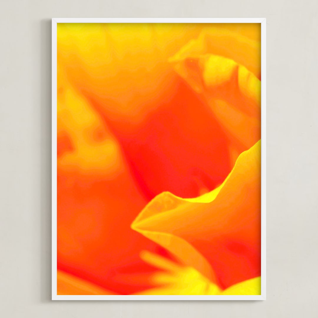 "Pattern in red" - Art Print in Hues of red by NSMARK - Framed