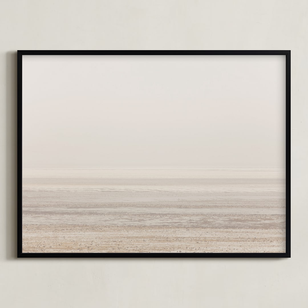 "Patagonian Winter" - Art Print in Patagonian White by Daniel Fox - Framed