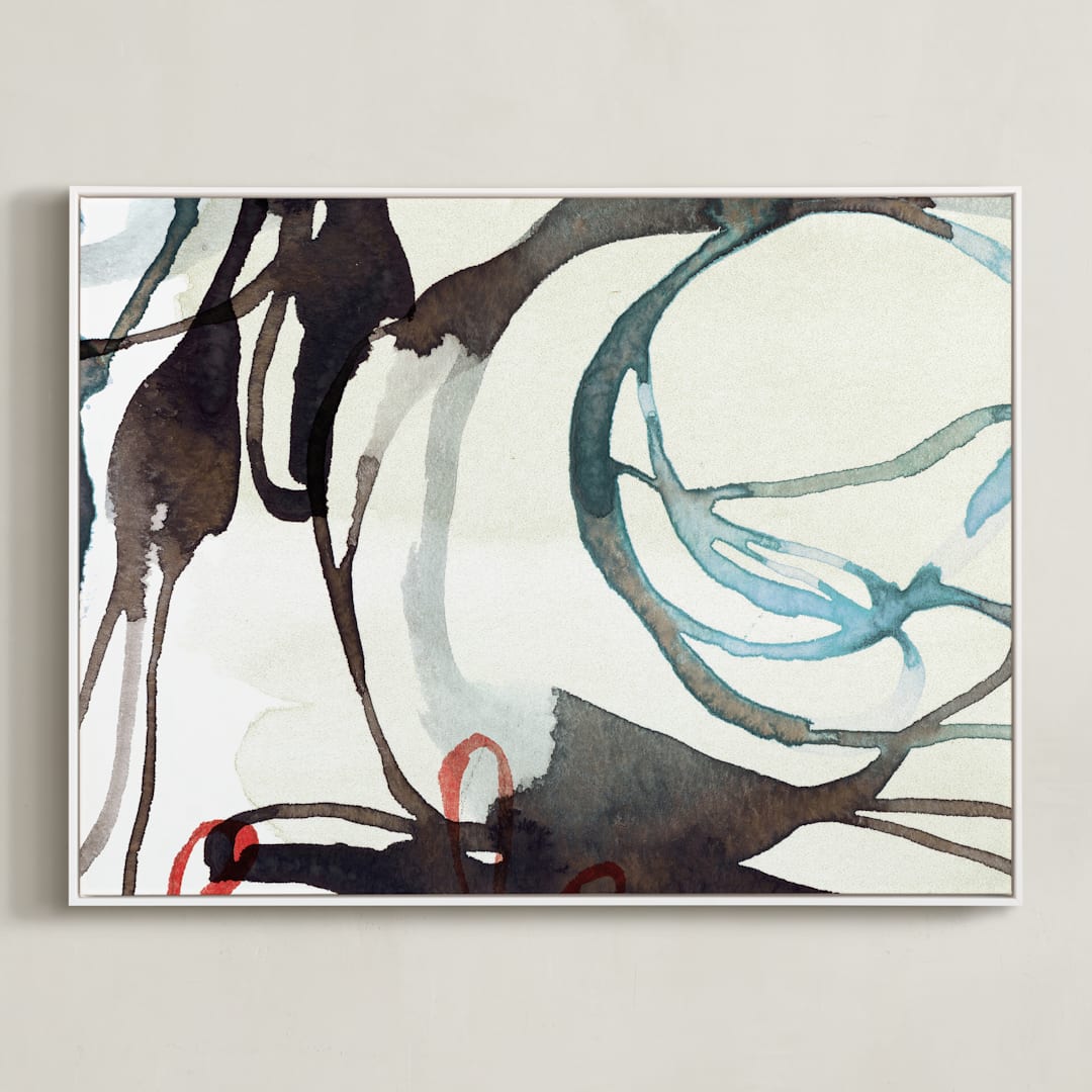 "Cera no 2" - Art Print in Ink by Kelly Ventura - Framed Canvas