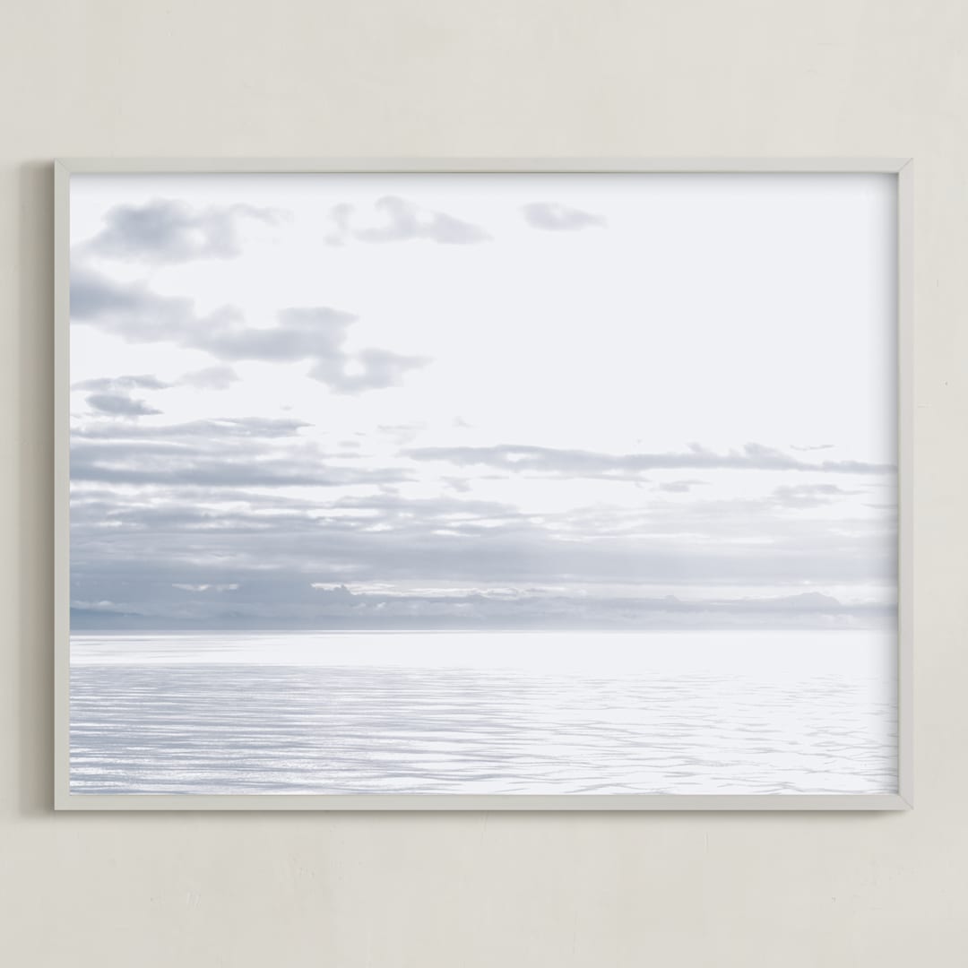 "Visionary" - Art Print in Glacial by Courtney Crane - Framed