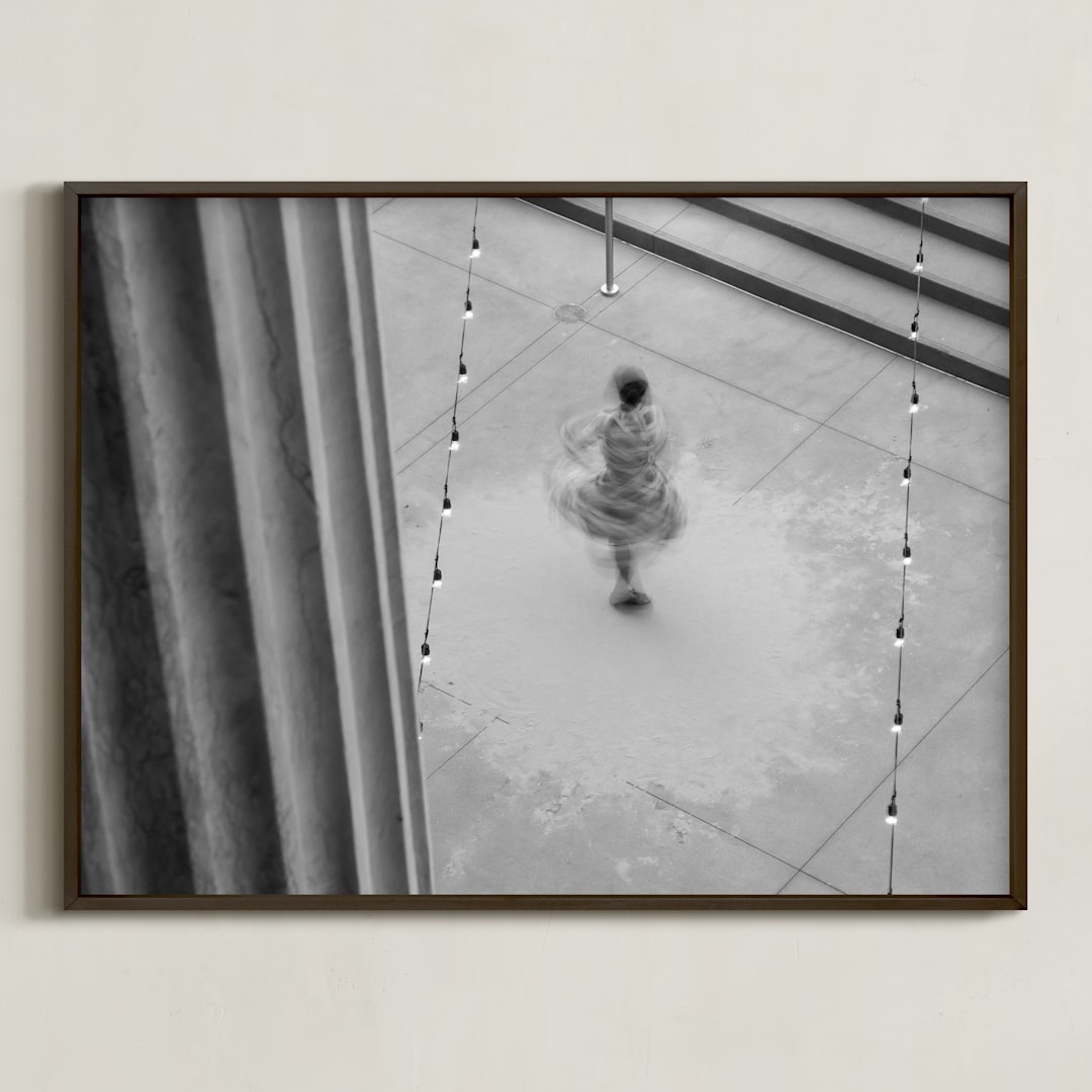 "NobodyWatching" - Art Print in Night Music by Nancy Lindo - Framed