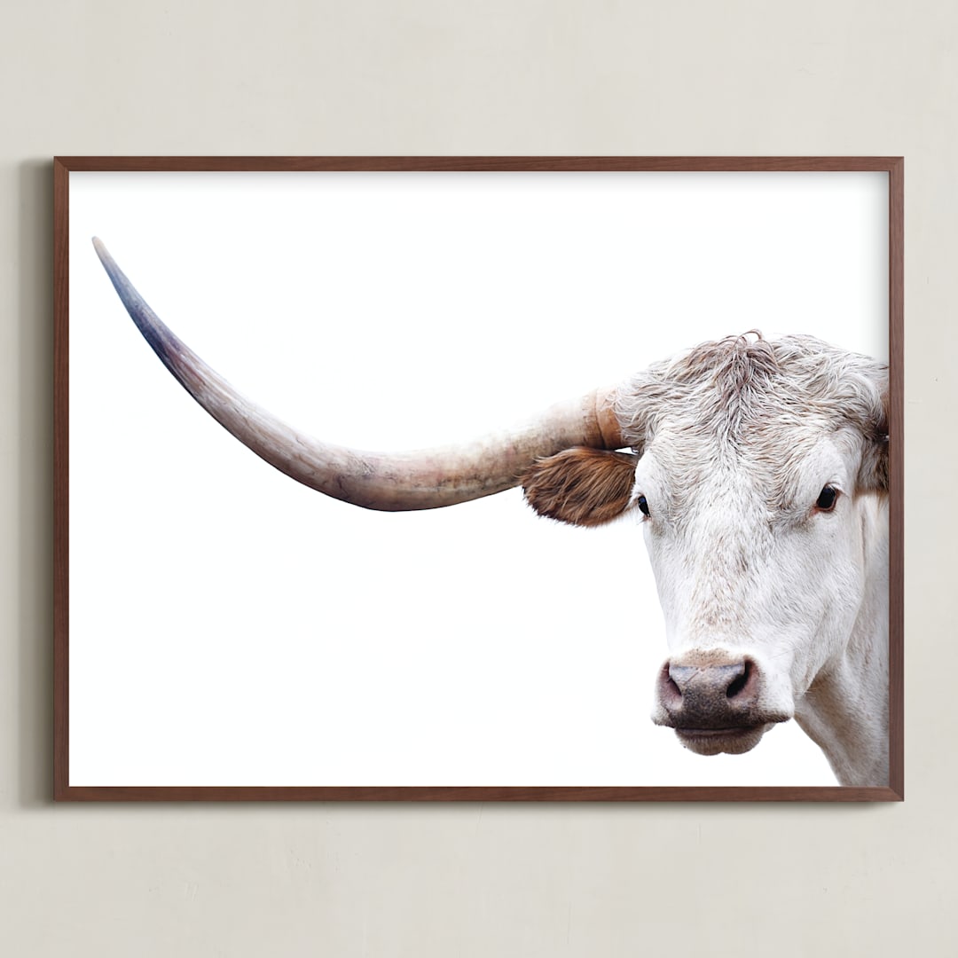 "Holden Caulfield" - Art Print in Earth by Amy Carroll - Framed