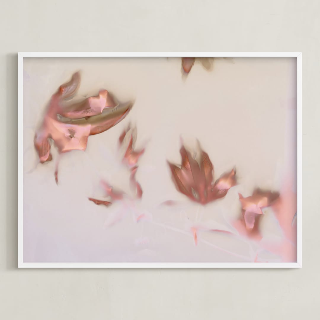 "Somewhere waiting for me" - Art Print in passionfruit by raven erebus - Framed