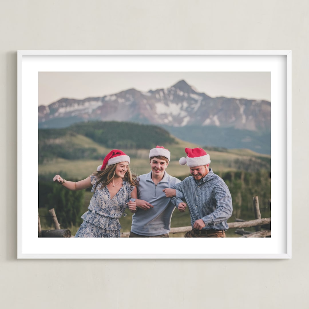 "The Big Picture: Holiday Framed Photo" - Framed Photo in White by Minted - Framed
