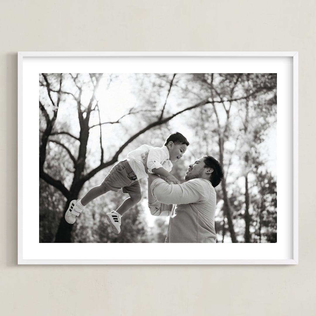 "The Big Picture: Father's Day Framed Photo" - Framed Photo in White by Minted - Framed