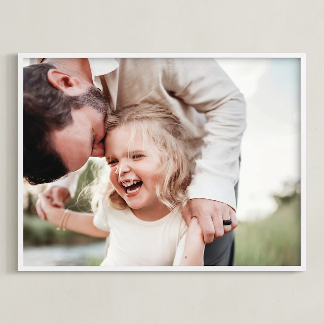 "The Big Picture: Father's Day Framed Photo" - Framed Photo in White by Minted - Framed