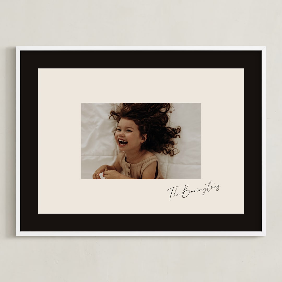 "Bold Frame: Landscape" - Framed Photo in Vanilla by Lori Wemple - Framed