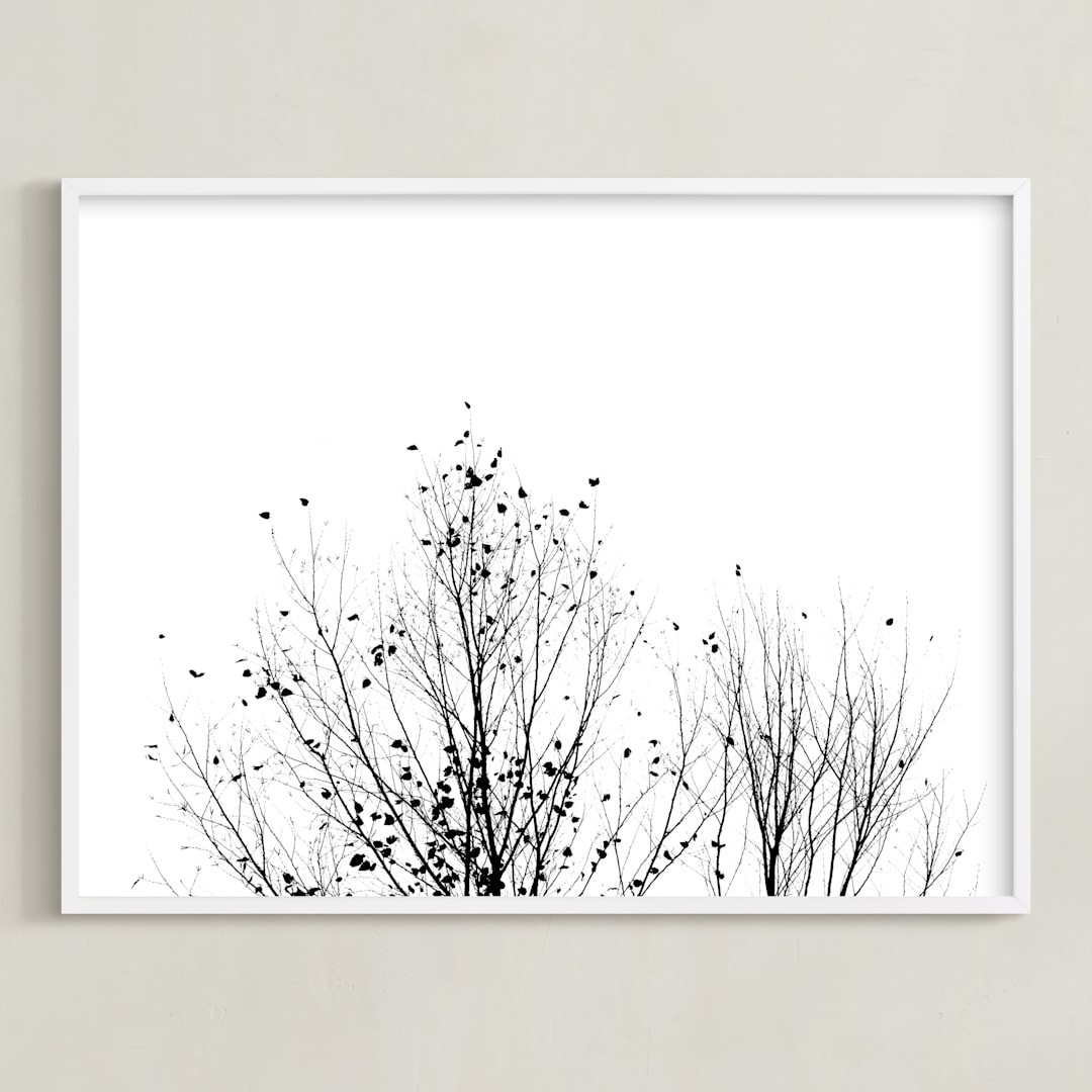 "Fly Fly Away" - Art Print in Night by Karen Kaul - Framed