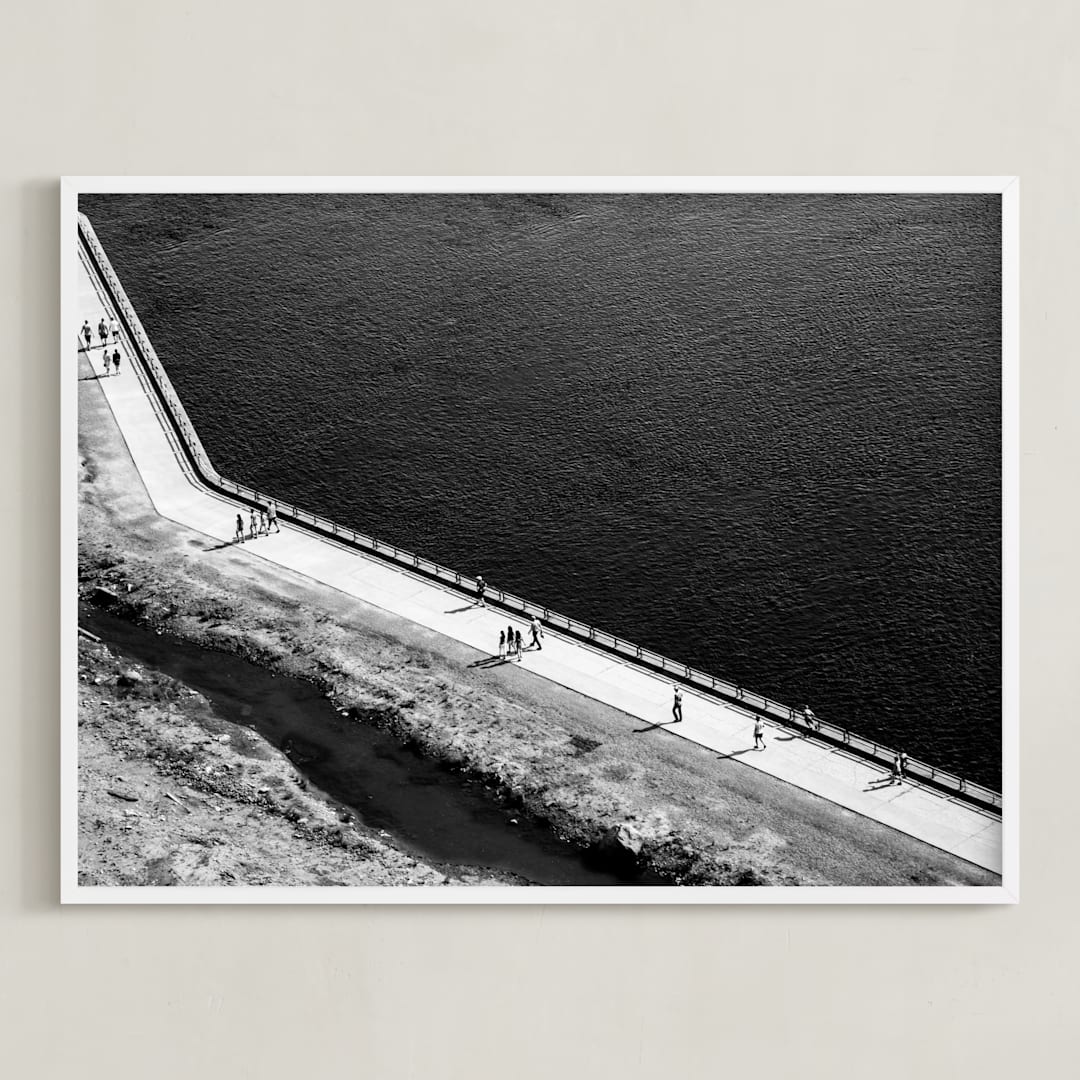 "Studies of negative" - Art Print in infinity black by Van Tsao - Framed