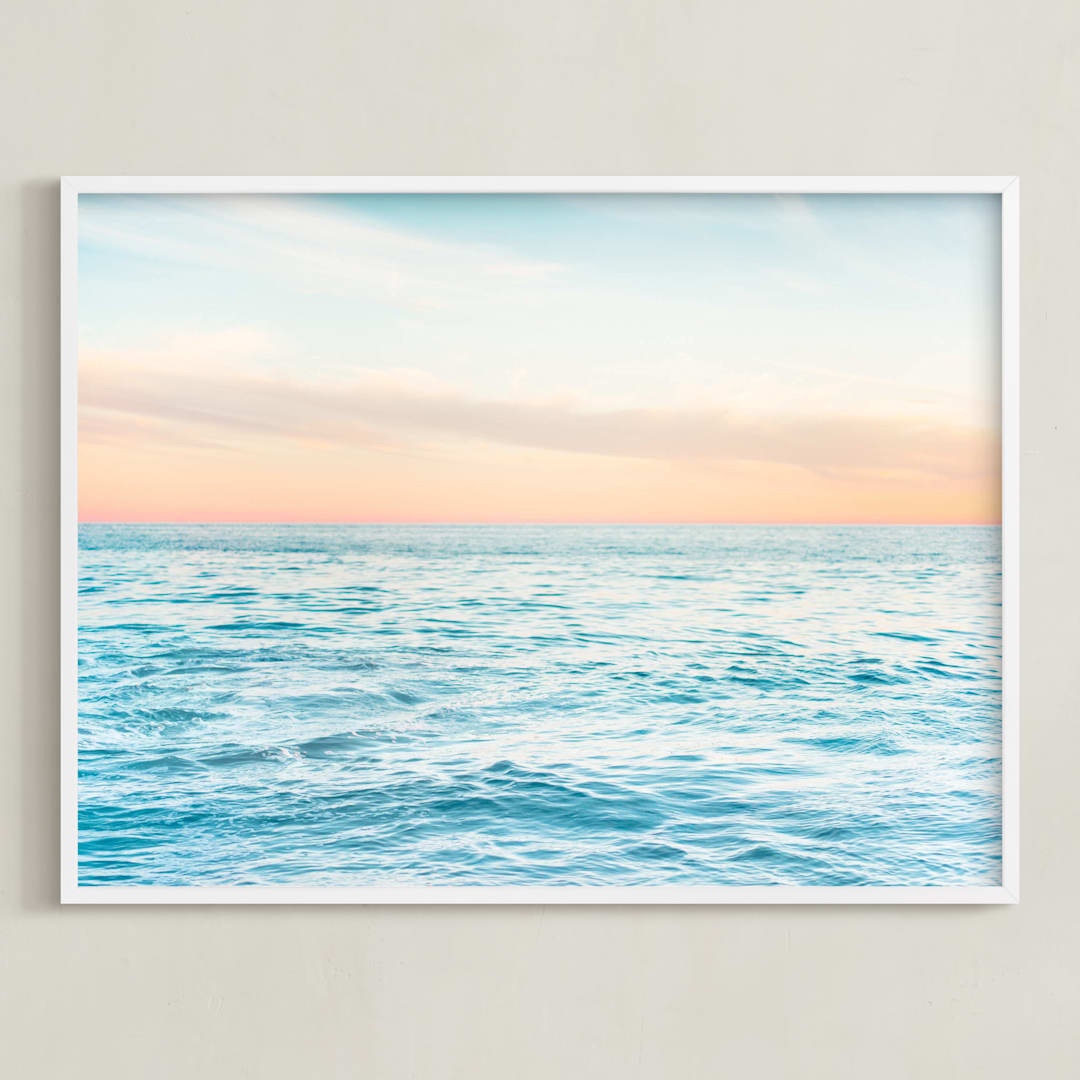 "SoCal Sorbet 1" - Art Print in sunset by Kamala Nahas - Framed
