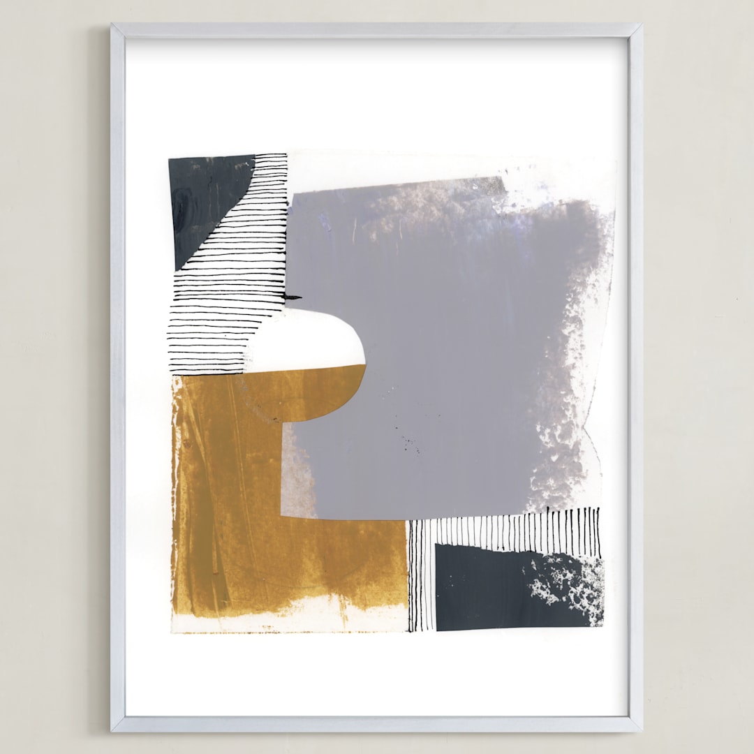 "Urban block 1" - Art Print in new york urban blocks by Bethania Lima - Framed