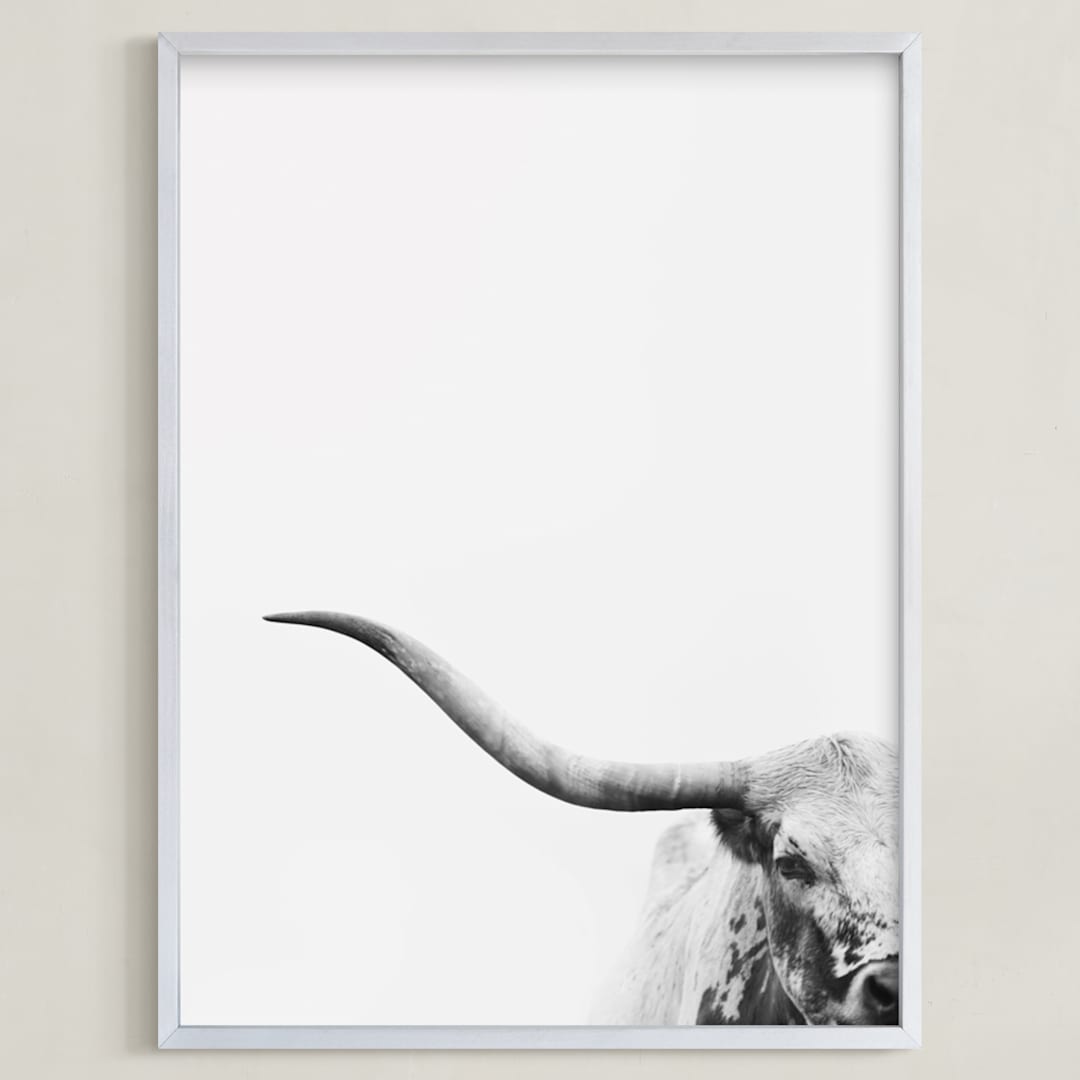 "Brandir" - Art Print in Charcoal by Amy Carroll - Framed