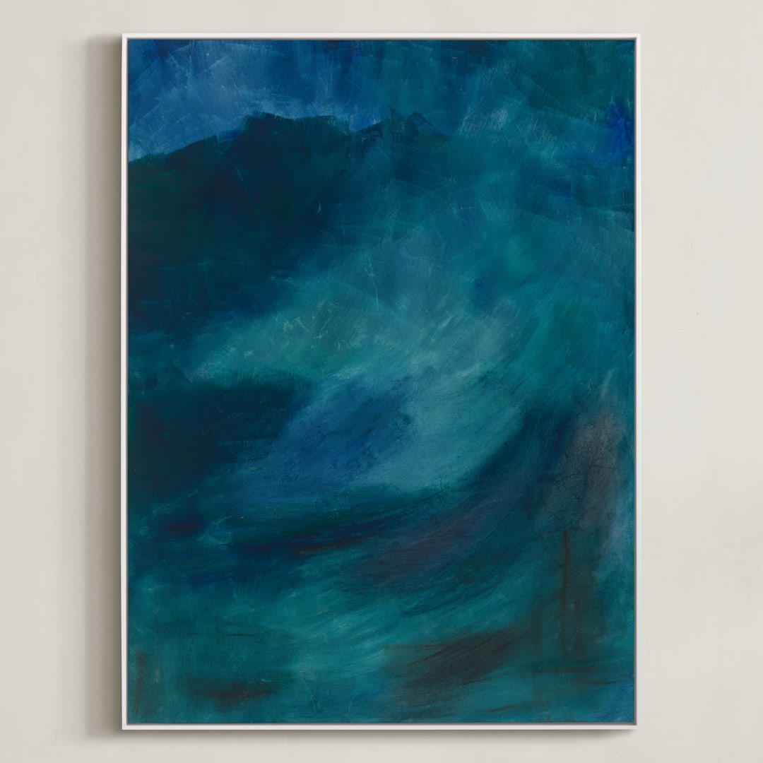 "Transitioning" - Art Print in Lake by Manuela BK - Framed Canvas
