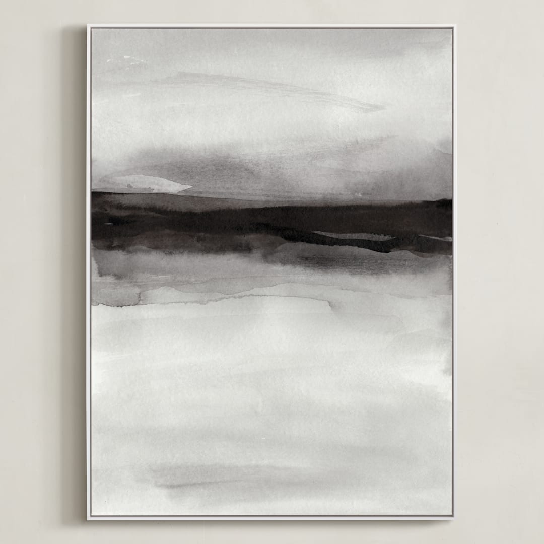 "holy disruption" - Art Print in black and white by Heidi Jantz - Framed Canvas