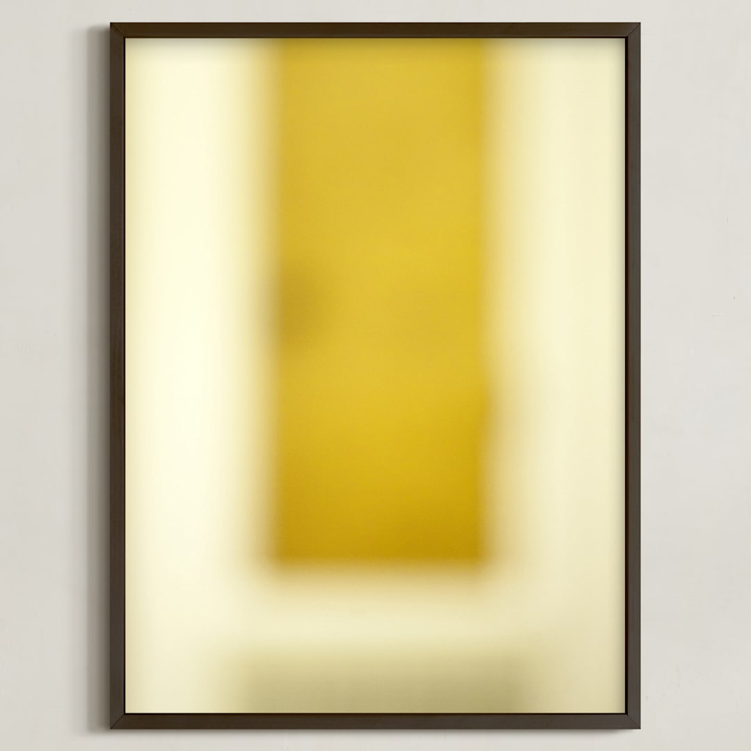 "Ode to Rothko I" - Art Print in Ochre by koshi - Framed