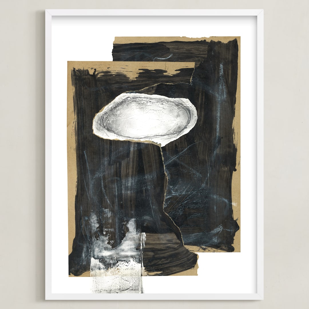 "Hovering Union" - Art Print in Black by Misty Hughes - Framed