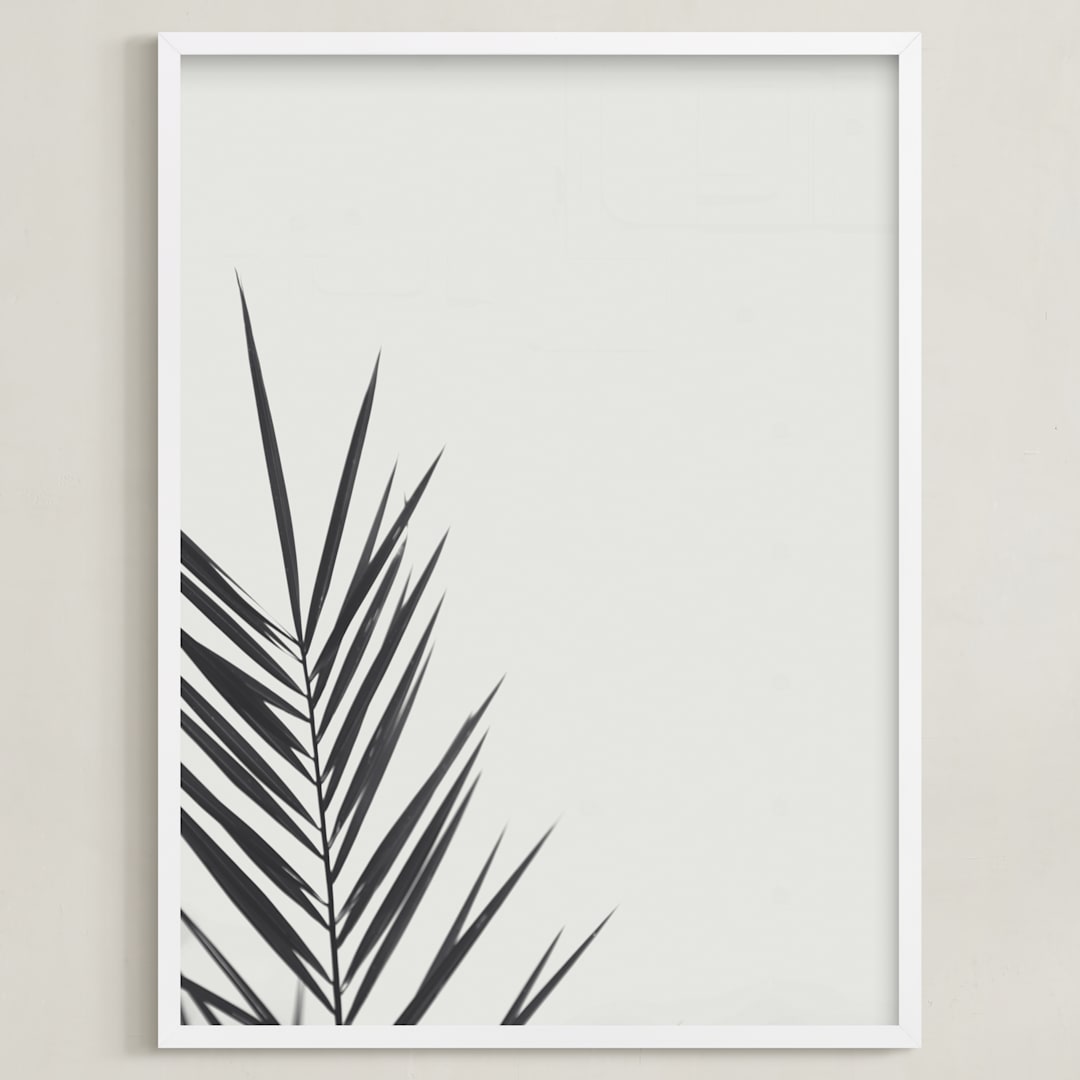 "One" - Art Print in Charcoal by Stacy Cooke - Framed