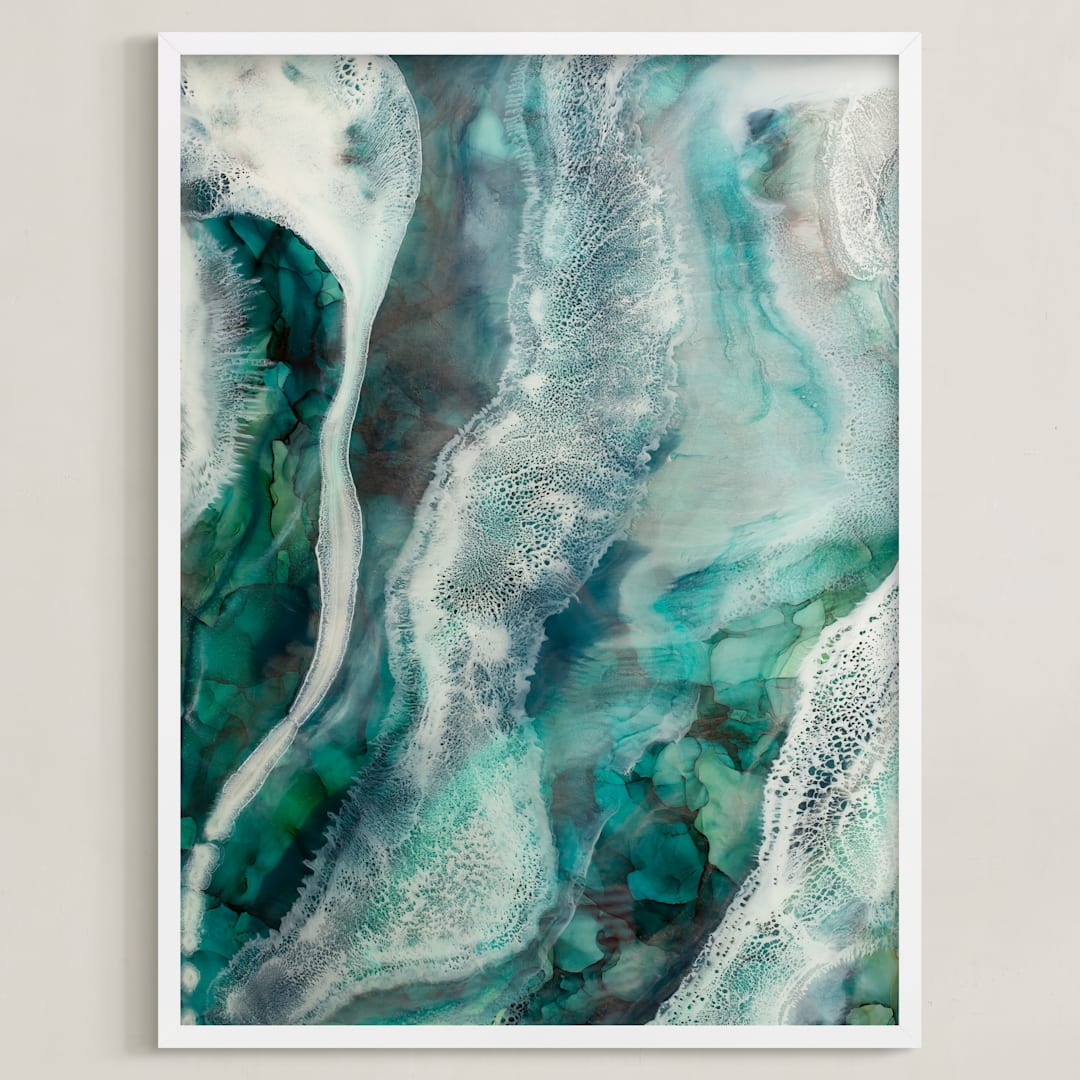 "Flow Through Me" - Art Print in Flow by Debi Perkins - Framed