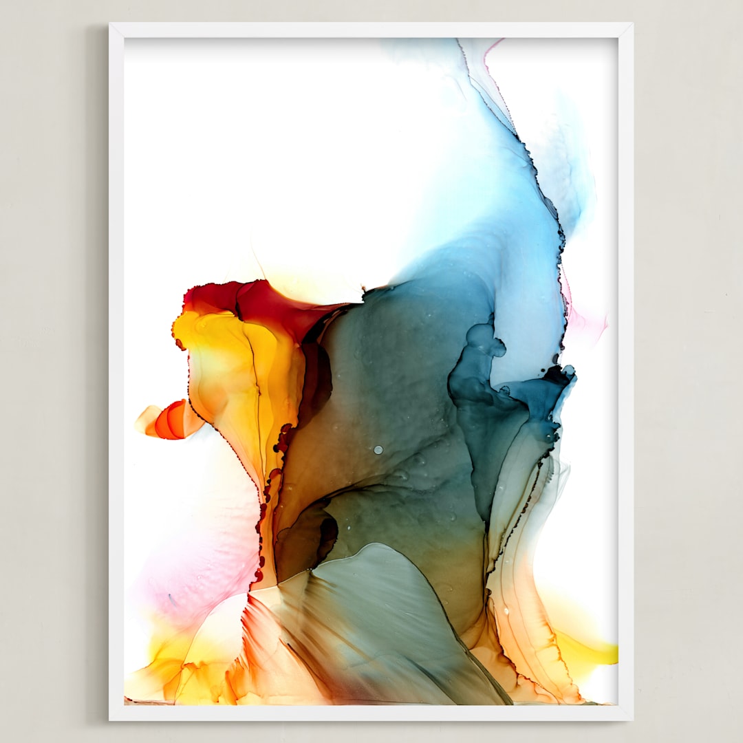 "Burnt #2" - Art Print in creamy white by shanna.barber - Framed