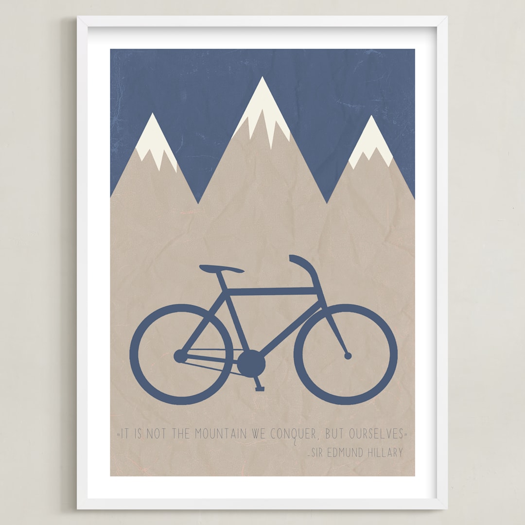"Conquer" - Art Print in Pond by Addison Welch - Framed