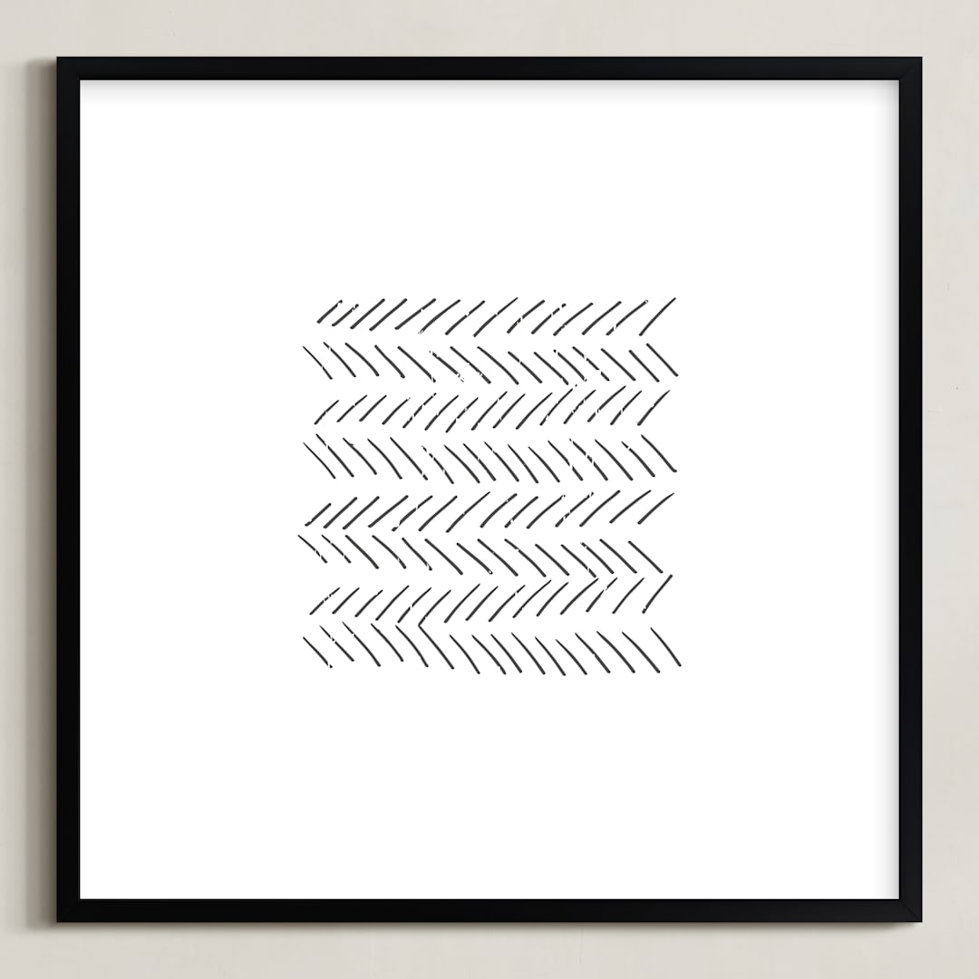"Arrows" - Art Print in ebony by Waldo Press - Framed