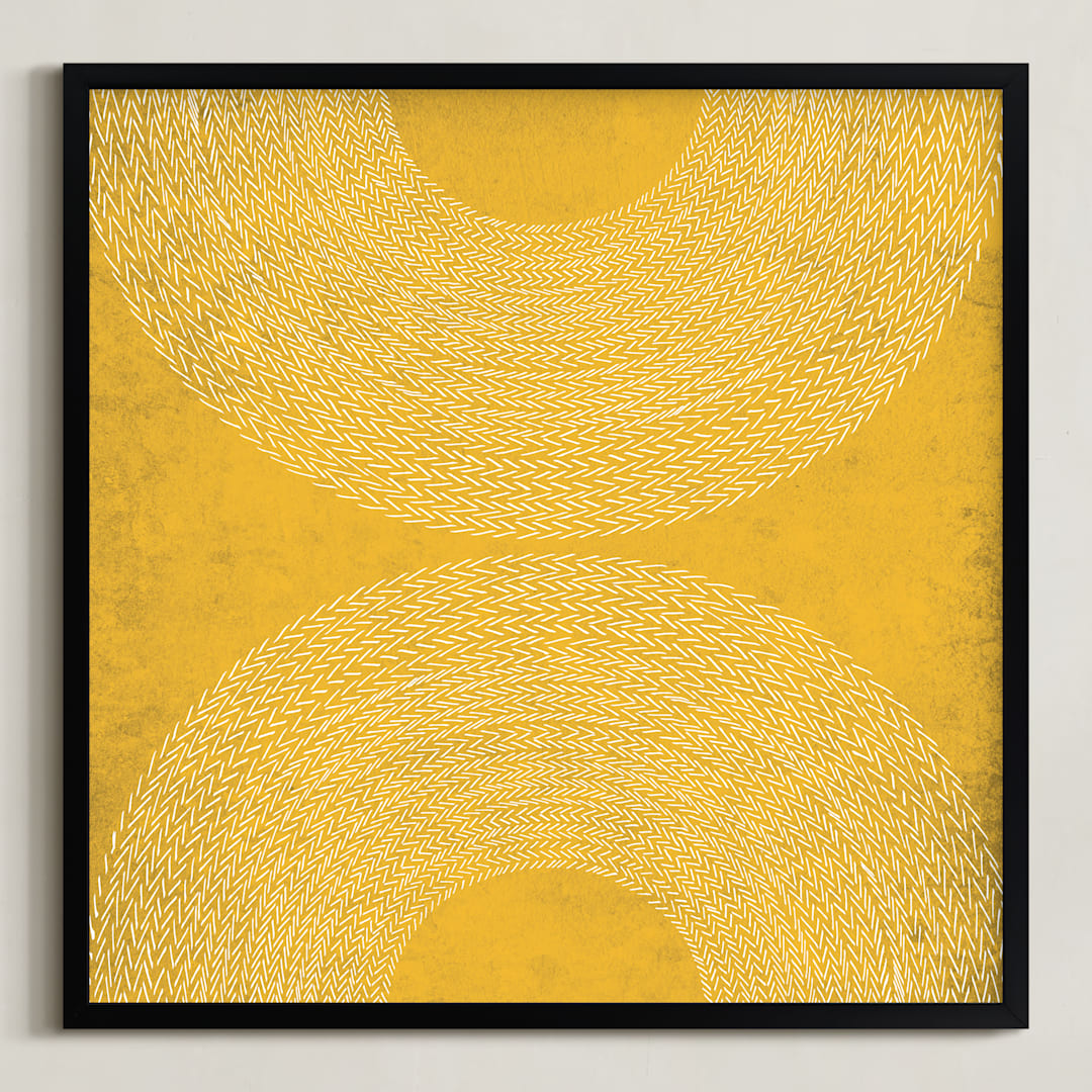 "sunrise sunset" - Art Print in Sunshine by Kerry Doyle - Framed